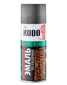 KUDO KU3001 эмаль молотковая по ржавчине серебристая 520 мл