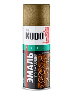 KUDO KU3009 эмаль молотковая по ржавчине черно-бронзовая 520 мл