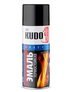 KUDO KU5002 KUDO Эмаль термостойкая черная (0.520L)