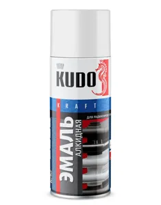 KUDO KU5101 Эмаль для радиаторов отопления (белая глянцевая) 520 мл