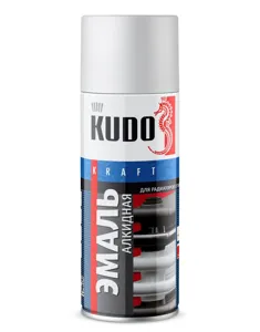 KUDO KU5102 Эмаль для радиаторов отопления (белая матовая) 520 мл