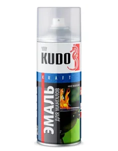 KUDO KU5122 KUDO Эмаль термостойкая для мангалов чёрная (0.520L)
