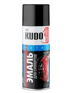 KUDO KU5214 Эмаль для суппортов чёрная 520 мл