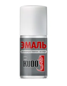 KUDO KU70201BB эмаль автомоб. ремонт. с кисточкой Белый 201 15 мл.