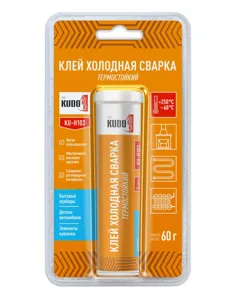 KUDO KUH103 клей холодная сварка термостойкий 60 г