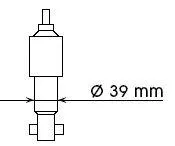 KYB 443253 Амортизатор передний масляный premeium