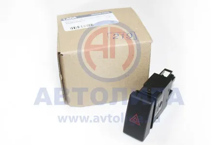 LADA 8450101011 ВЫКЛЮЧАТЕЛЬ  АВАРИЙКИ 12V ВАЗ-2190 FL  (белая подсветка) АВАР