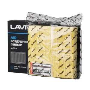 LAVR LN2800 Фильтр воздушный: CHEVROLET: Niva. DATSUN: mi-DO  on-DO. LADA  Granta  Kalina  Niva  Priora