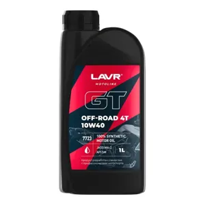 LAVR LN7723 Масло моторное MOTO GT OFF ROAD 4T 10W40 ,1л