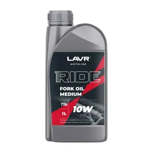 LAVR LN7784 Масло вилочное RIDE Fork oil 10W 1л