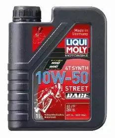 LIQUI MOLY 1502 Моторное масло 10W50 Motorbike 4T Synth Street Race 1л для мот. синт.API SL, JASO MA-2