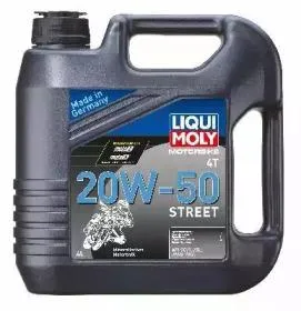 LIQUI MOLY 1696 Моторное масло 20W50 Motorbike 4T Street 4л для мотоциклов минер. API SN Plus