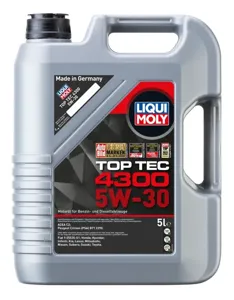 LIQUI MOLY 2324 Моторное масло синт. НС 5W30 Top Tec 4300, 5л (НС-синт.мотор.масло)