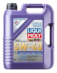 LIQUI MOLY 2328 5W40 Leichtlauf High Tech, 5л ( НС-синт.мотор.масло)