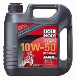 LIQUI MOLY 3052 Моторное масло 10W50 Motorbike 4T Synth Offroad Race 4л синт для мот. API-SL,JASO MA-2