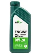 LIVCAR LC1550020001 Масло моторное engine oil ENERGY ECO 0W20 API SPGF-6A 1л
