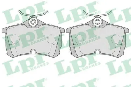 LPR 05P1037 Колодки торм.задние . Honda Accord VII 98-03 Accord VIII 03->