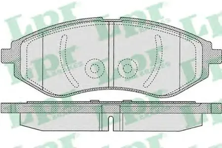 LPR 05P1080 Колодки торм. дисковые