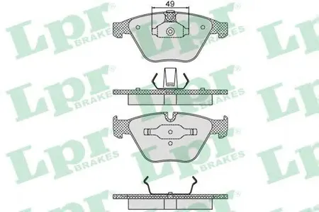 LPR 05P1193 Колодки торм.передние