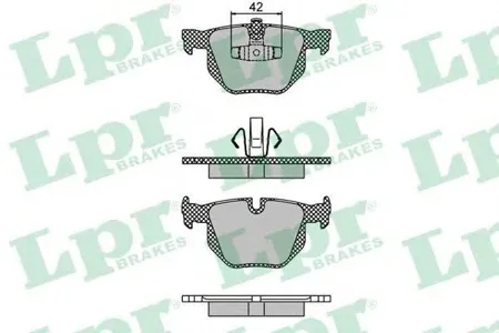 LPR 05P1476 Колодки торм.