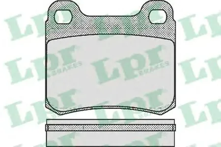 LPR 05P158 Колодки торм. дисковые