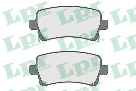 LPR 05P1584 Колодки торм.задние