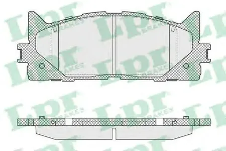 LPR 05P1593 Колодки торм.передние