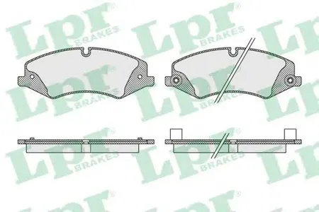 LPR 05P1616 Колодки торм.передние