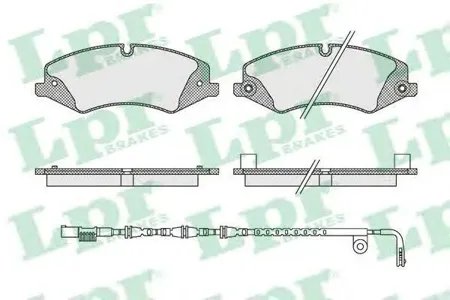 LPR 05P1616B Колодки торм.