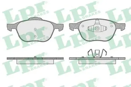 LPR 05P1627 Колодки торм компл