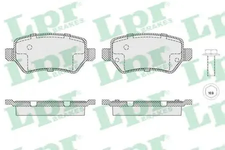 LPR 05P1650 Колодки торм.задние Opel Astra GH, Meriva , Zafira AB