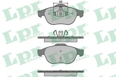 LPR 05P1678 Колодки торм.передние
