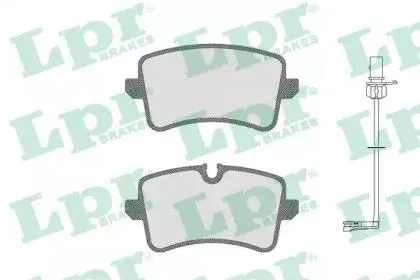 LPR 05P1826C Колодки торм. Audi A6 11-A7 10- задние с датч.