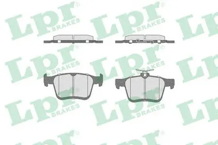 LPR 05P1835 Колодки торм.задние
