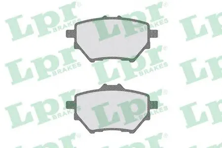 LPR 05P1838 Колодки торм. ширина5055толщ.18длина99 задние Byd Haval Citroen Opel Peugeot Toyota