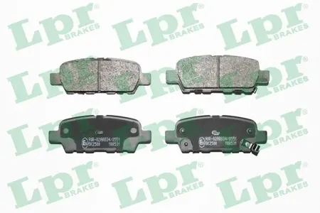 LPR 05P1862 Колодки торм.