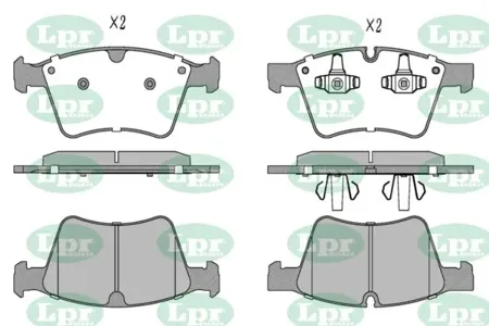 LPR 05P1912 Колодки торм. Mercedes GL X164 4.2-5.0ML W164 5.0R W241 5.0 передние