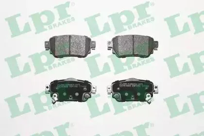 LPR 05P1992 Колодки торм.задн.