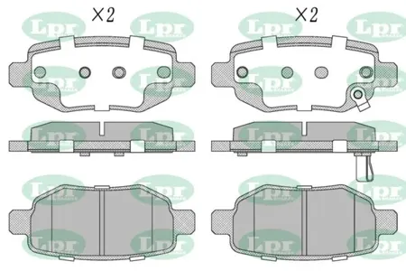 LPR 05P2011 Колодки дисковые