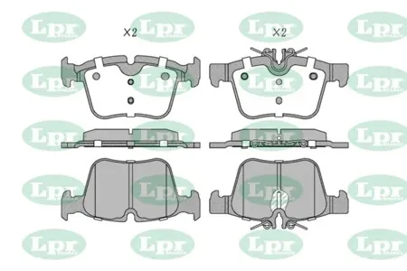 LPR 05P2020 Колодки торм.диск.
