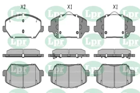 LPR 05P2065 Колодки торм. Hyundai i30 17- Kia Ceed 18- передние