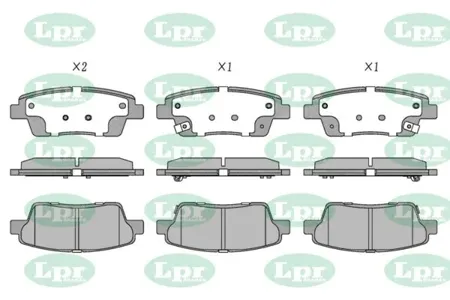 LPR 05P2091 Колодки торм.