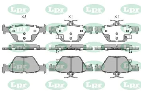 LPR 05P2097 Колодки торм.