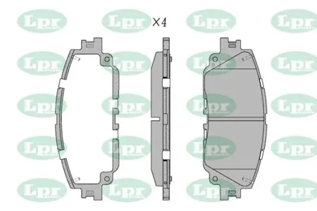 LPR 05P2117 Колодки торм. Toyota Camry 18- передние
