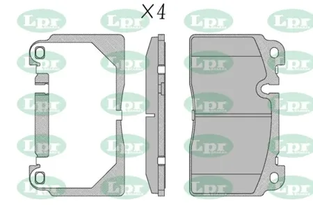 LPR 05P2118 Колодки торм.