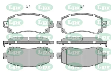 LPR 05P2119 Колодки торм.