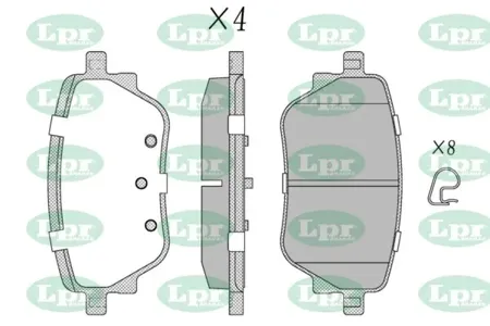 LPR 05P2132 Колодки торм.