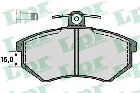 LPR 05P216 Колодки торм. дисковые