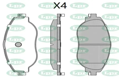LPR 05P2163 Колодки торм.передние