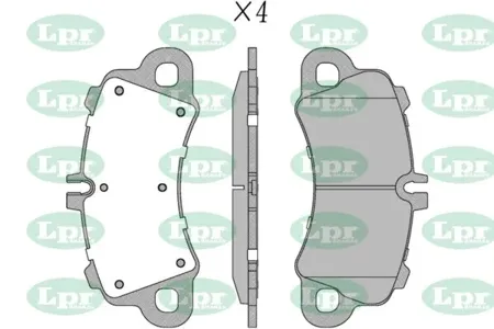 LPR 05P2189 Колодки торм.